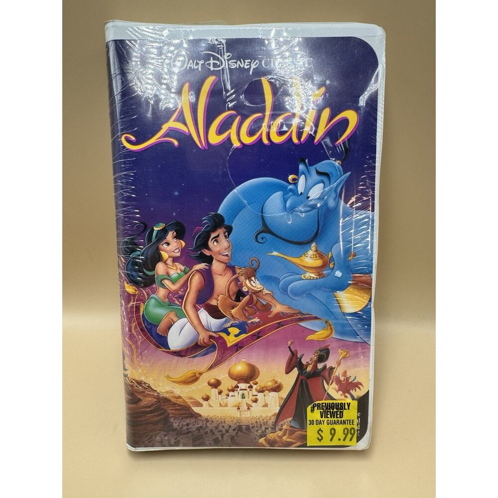 Aladdin Walt Disney VHS Sealed But Previously Viewed